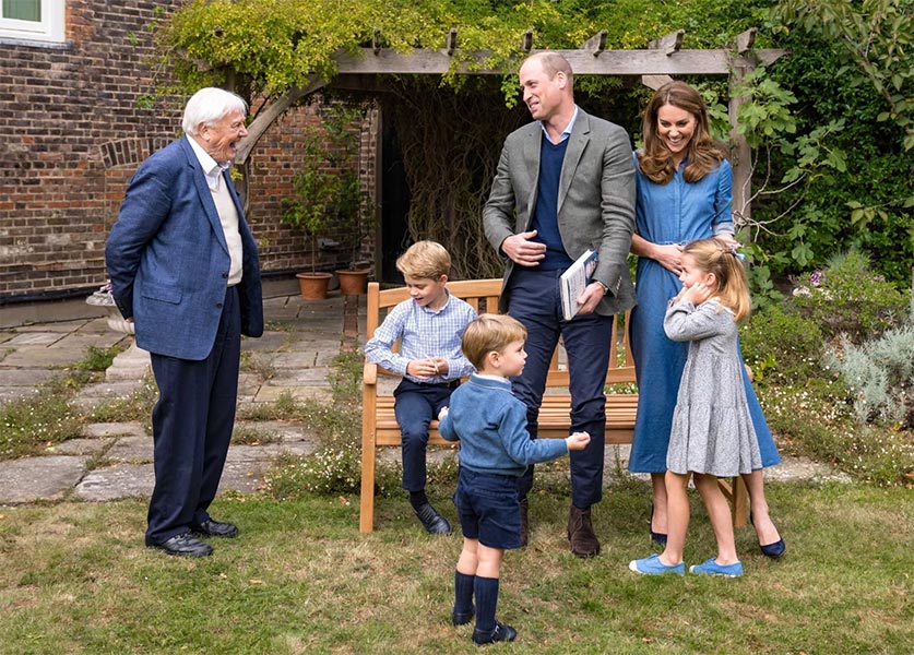 Kate Middleton in a recycled Gabriela Hearst dress